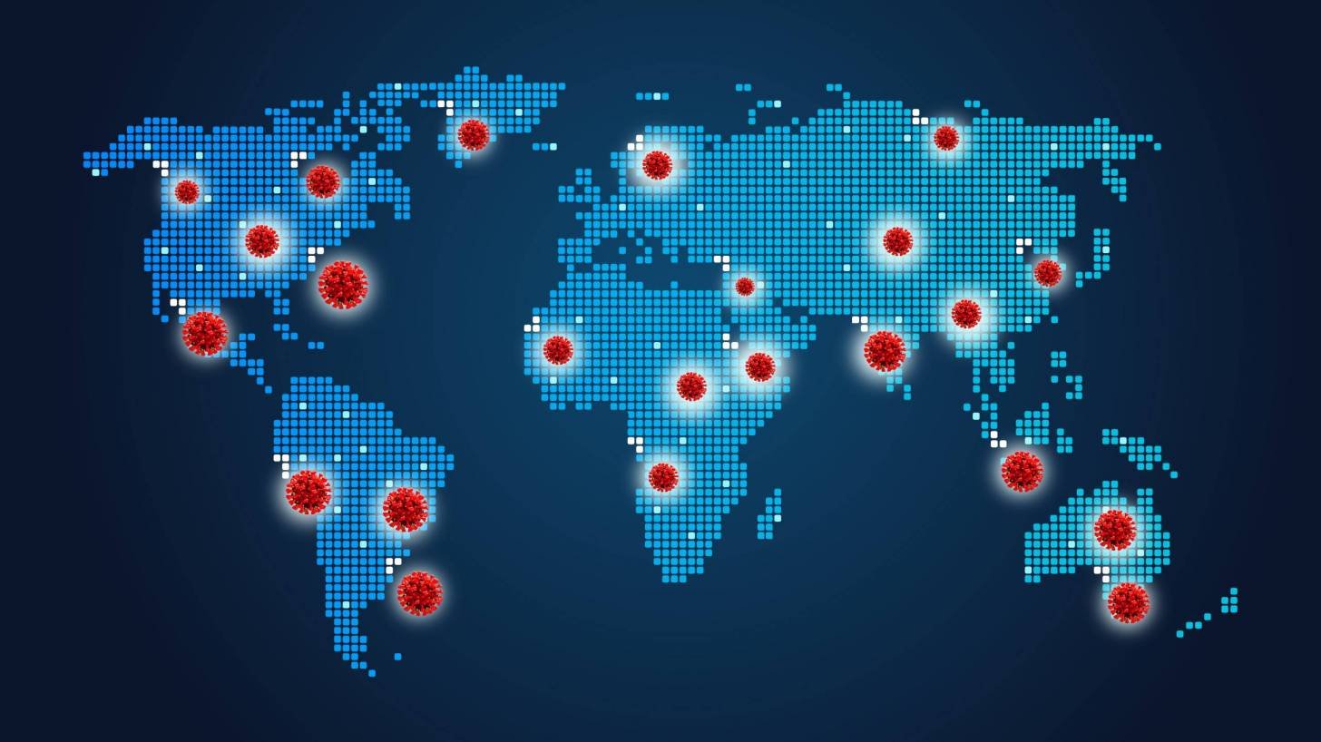 map of coronavirus