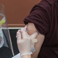person receiving a vaccination