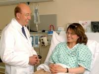 doctor talking to a cancer patient